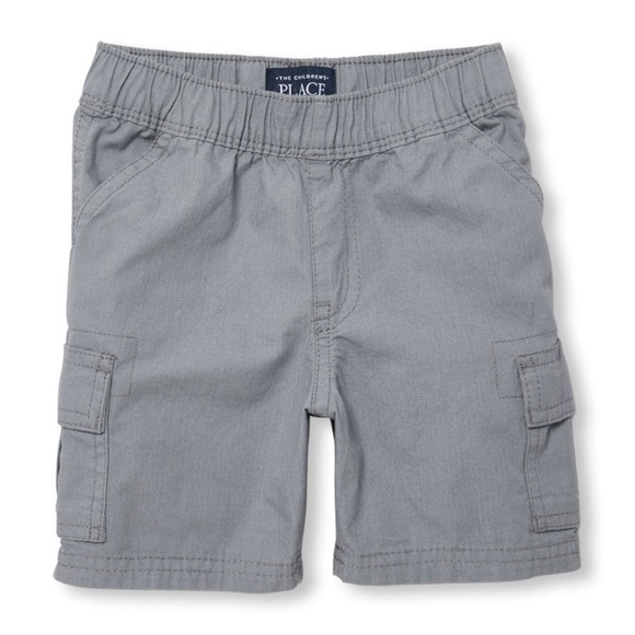 CHILDREN'S PLACE Baseball Shirt and Gray Shorts - Picture 2 of 3